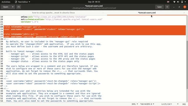 apache tomcat setup in ubuntu linux смотреть онлайн