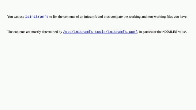 What files are pulled in by update-initramfs? смотреть онлайн