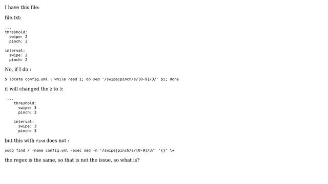 Unix & Linux: sed command does not work with find -exec? смотреть онлайн