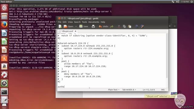 Servidor DHCP Ubuntu 14 04 смотреть онлайн