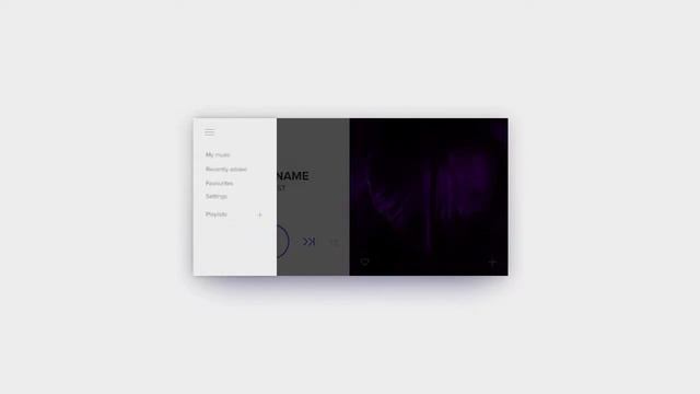 Music player UI animation смотреть онлайн