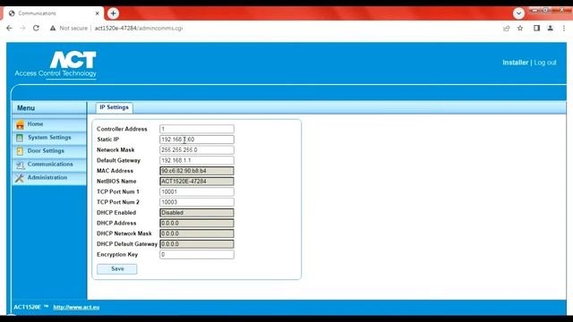 ACTPRO1520 How to Change IP Address From DHCP to Static смотреть онлайн