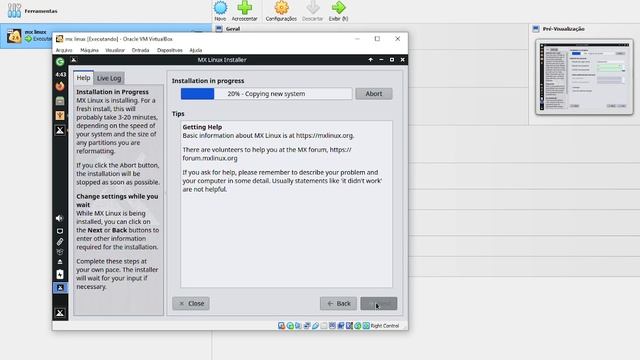instalação mx linux de forma virtualizada смотреть онлайн