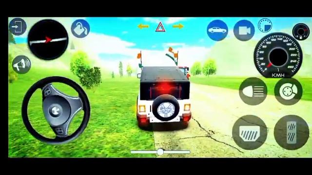powered by Mahindra Thar village stunt driving gameplay ||Indian car simulator 3d || смотреть онлайн