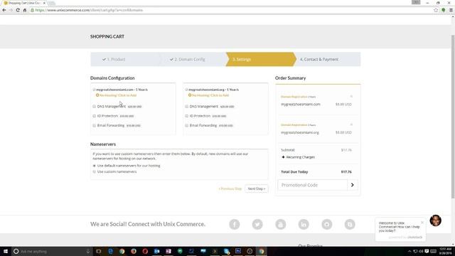 How to register a domain on Unix Commerce смотреть онлайн