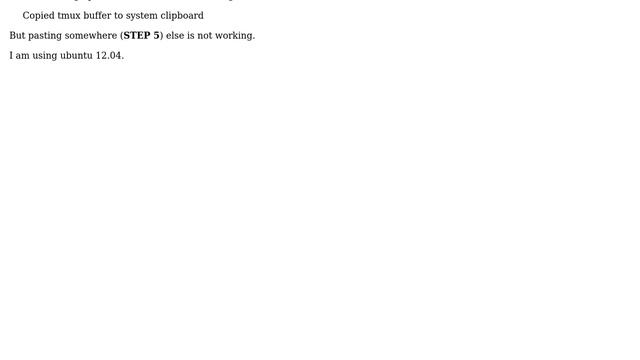 Unix & Linux: copy from tmux to any editor not working (2 Solutions!!) смотреть онлайн