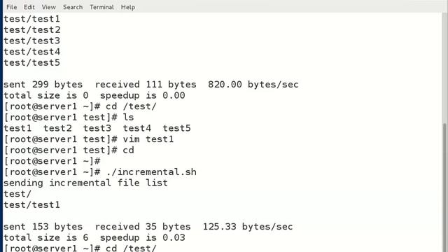 Incremental backup to another place in Linux Redhat смотреть онлайн