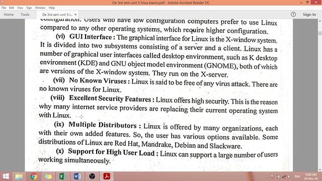 OVERVIEW OF LINUX,INSTALLATION & UPGRADE , SYSTEM ADMINISTRATION IN UNIT-5 LINUX BASICS , DE 3RD SE смотреть онлайн