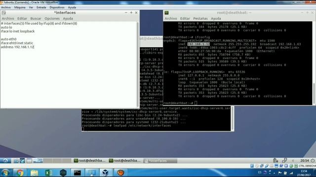 INSTALACION SERVIDOR DHCP SERVER LINUX смотреть онлайн