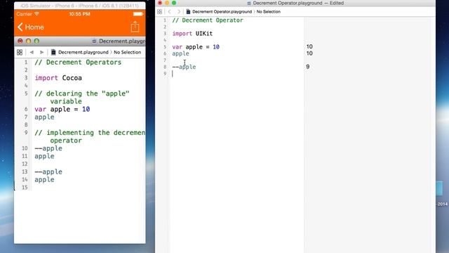 Decrement Operator (Swift Programming Language Reference) смотреть онлайн