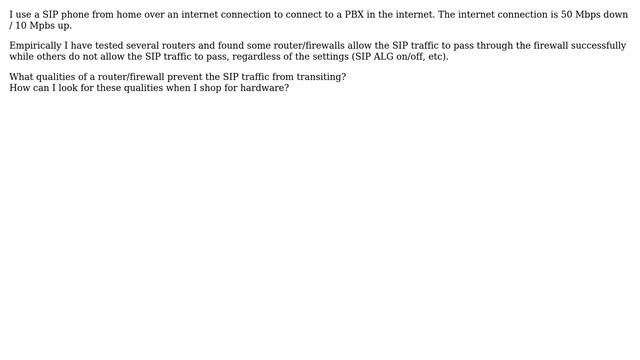Unix & Linux: Consumer Router/Firewall qualities which are compatible with IP phones смотреть онлайн