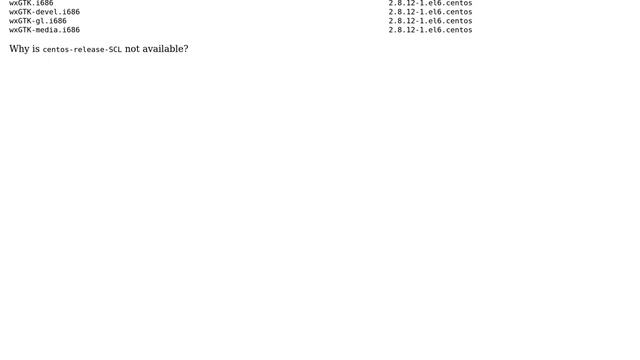 How can I enable centos-release-SCL on Centos 6.7? смотреть онлайн