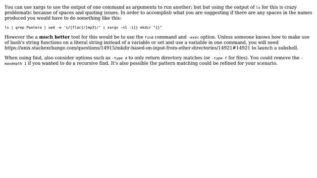Unix & Linux: mkdir based on input from other directories (3 Solutions!!) смотреть онлайн