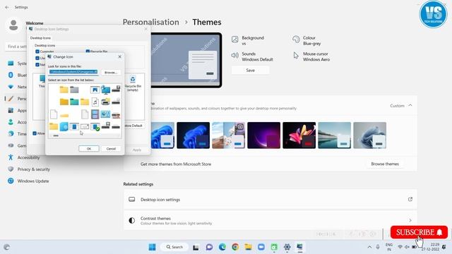 How to change desktop icons in windows 11 | Step by step process in hindi | #VSTechSolutions смотреть онлайн