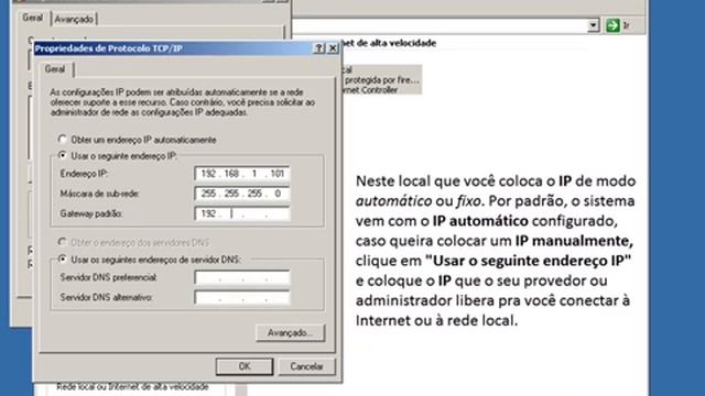 CONFIGURAÇÃO IP FIXO NO WINDOWS XP смотреть онлайн