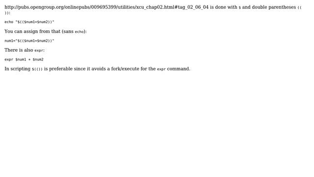 Unix & Linux: How can I add (subtract, etc.) two numbers with bash? (6 Solutions!!) смотреть онлайн