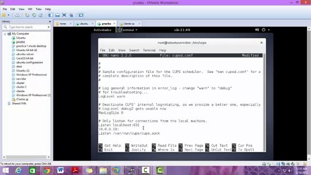 configuracion del servidor cups смотреть онлайн