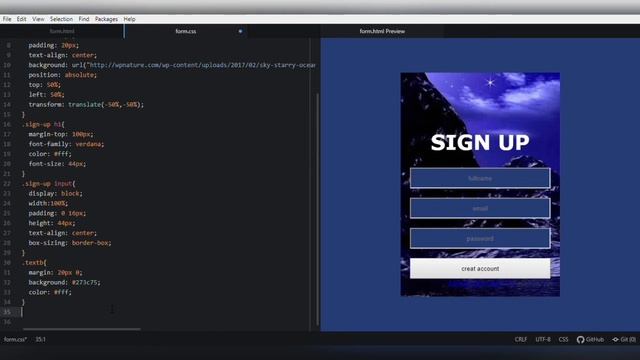 Sign-Up Form: Pure CSS!!! смотреть онлайн