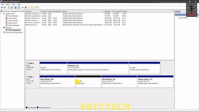 how to create new volume on window 10 | how to create new partition in window 10 смотреть онлайн