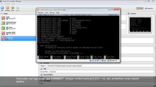 Tutorial Instalasi dan Konfigurasi Proxy Server Debian 6 Di Virtual Box смотреть онлайн