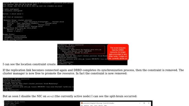 Unix & Linux: split-brain recovery with crm-fence-peer script смотреть онлайн