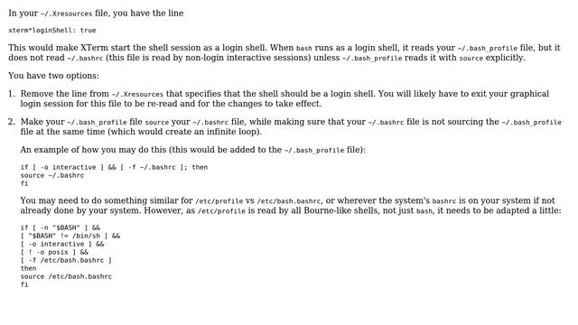 Unix & Linux: When I start XTerm, my .bashrc doesn't get sourced (2 Solutions!!) смотреть онлайн