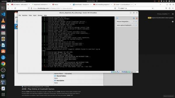 Waydroid Linux Virtual Machine (VM) installation (my first try)