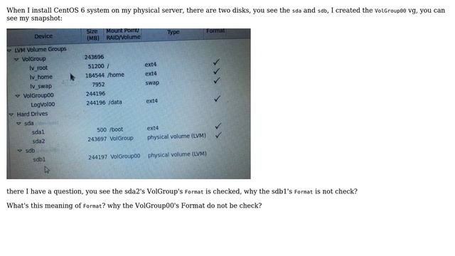 Unix & Linux: The new volume group's Format do not be checked смотреть онлайн