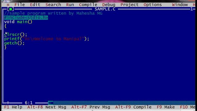 C program смотреть онлайн
