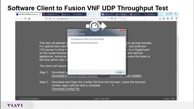 VIAVI Fusion: SW Client to VNF UDP Throughput Test Execution смотреть онлайн