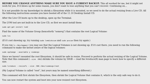 Ubuntu: How do I shrink the root logical volume (LV) on LVM? (3 Solutions!!) смотреть онлайн