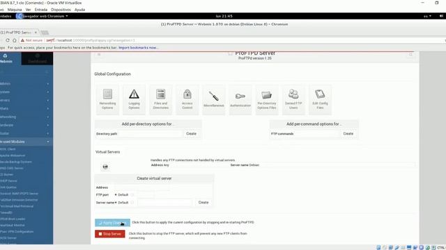 SERVIDOR FTP CON WEBWIN | CLIENTE FEDORA CON FILEZILLA смотреть онлайн