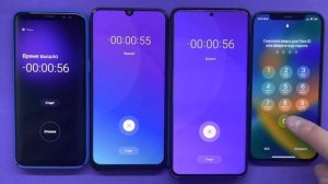Timer ON / Alarm Clock Samsung S8 vs A50 vs S20 Plus vs IPhone 13 PRO