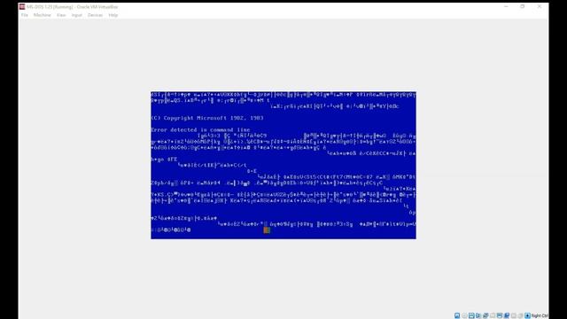 MS-DOS 1.25 BSOD смотреть онлайн