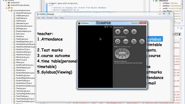 Android Course and Attendance Management System смотреть онлайн