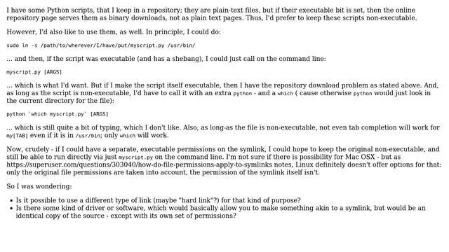 Possibilities for executable symlink to non-executable file in Linux? (2 Solutions!!) смотреть онлайн