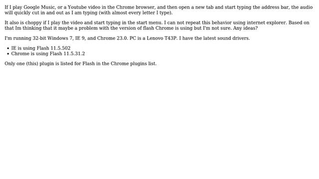 Unix & Linux: How to fix skipping/stuttering audio in Google Chrome? смотреть онлайн