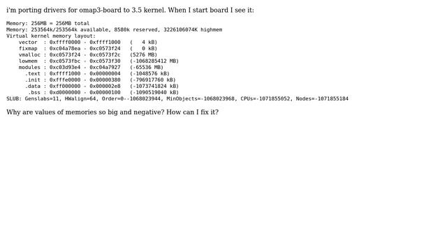 Unix & Linux: Virtual kernel memory layout: negative values смотреть онлайн