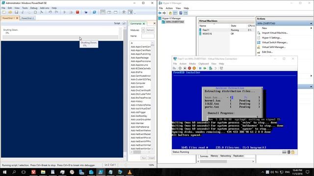 5. Stop #FreeBSD VM on Windows Server 2016 смотреть онлайн