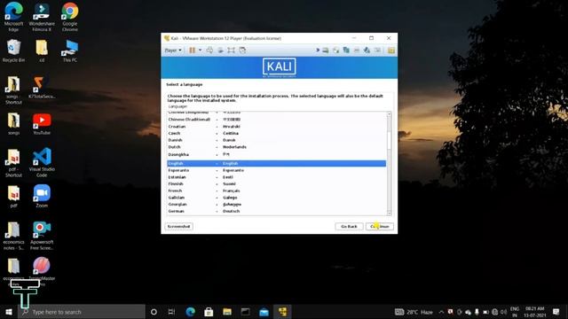 Install linux in vmware | kali linux | virtual machine install linux | Technology Tkv смотреть онлайн