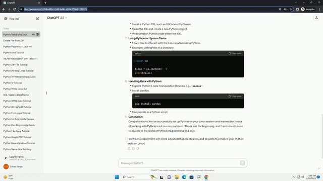 python linux смотреть онлайн