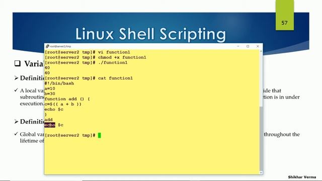 linux administartor:78 Local & Global Variables смотреть онлайн