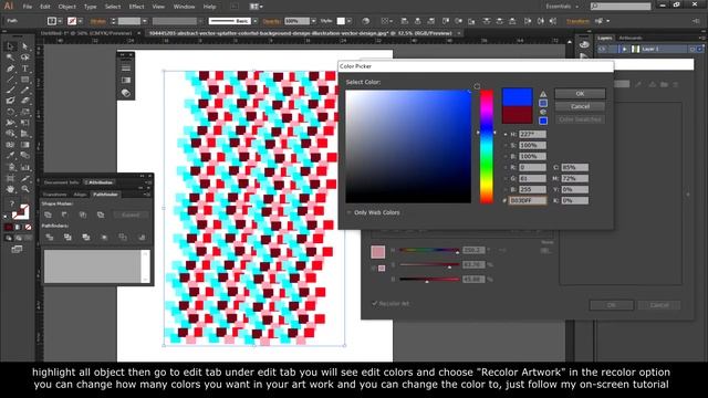 How to color separate and recolor in Adobe Illustrator смотреть онлайн