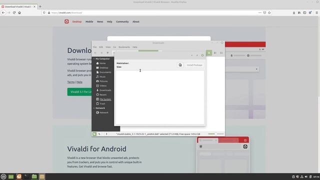How to install Vivaldi Browser on Linux Mint 20 смотреть онлайн