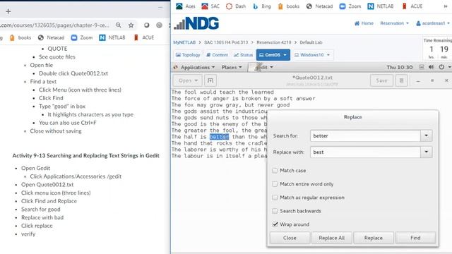 Searching and Replacing Text Strings in Gedit смотреть онлайн