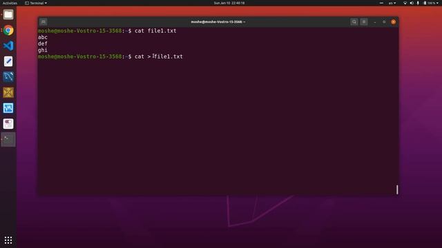 8 Linux creating file with cat смотреть онлайн