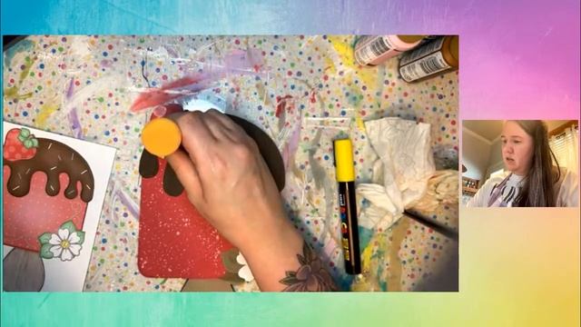 Lets Paint! A strawberry Popsicle door hanger attachment. смотреть онлайн