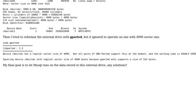 How to mount an external drive (in fuseblk) as ext4 file system? смотреть онлайн
