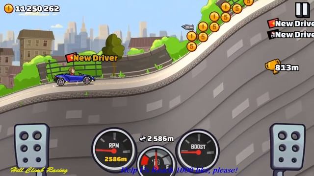 Hill Climb Racing 2 - Supercar - Android Gameplay 2018 смотреть онлайн