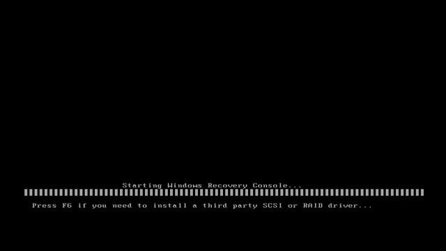 XP Recovery Console Installation смотреть онлайн